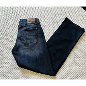 Lucky Brand Mens 29x32 Blue 181 Relaxed Straight Dark Wash Denim Jeans